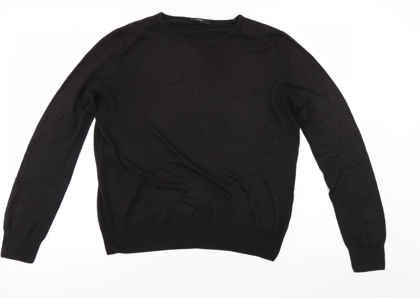 Marks and Spencer Womens Black   Pullover Jumper Size 14
