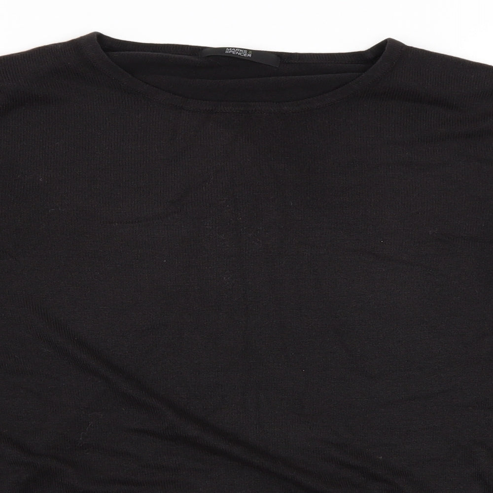 Marks and Spencer Womens Black   Pullover Jumper Size 14