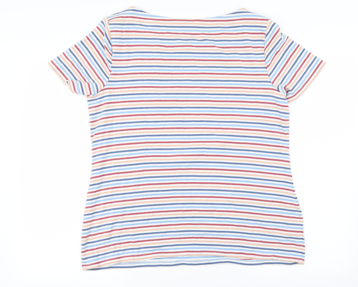 Nutmeg Womens White Striped  Pullover Jumper Size 20