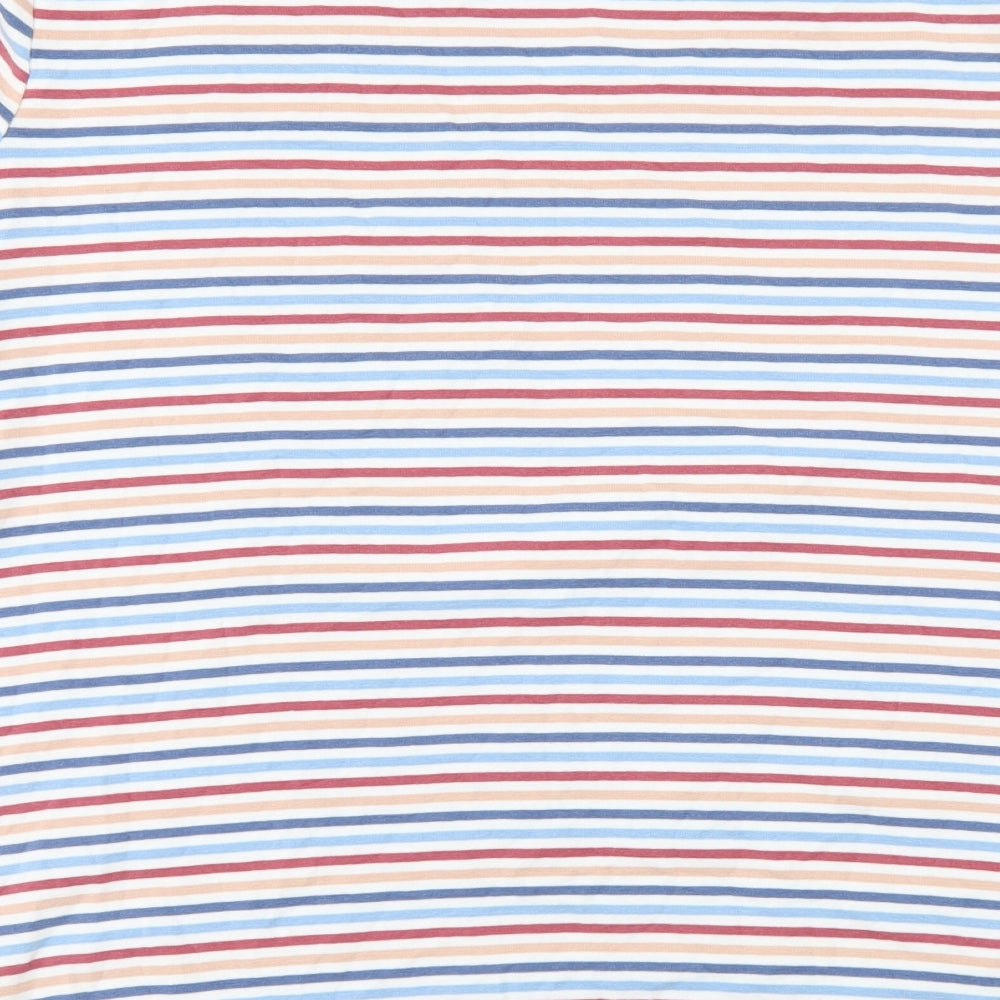 Nutmeg Womens White Striped  Pullover Jumper Size 20