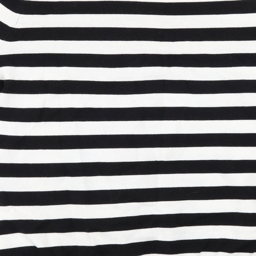 BHS Womens White Striped  Pullover Jumper Size 18