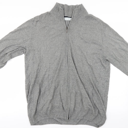 Avenue Womens Grey   Full Zip Jumper Size L