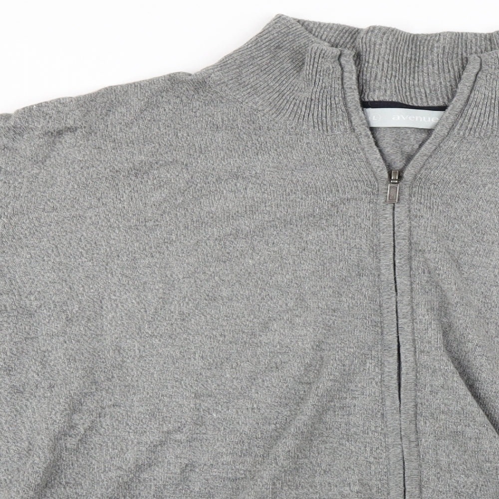 Avenue Womens Grey   Full Zip Jumper Size L