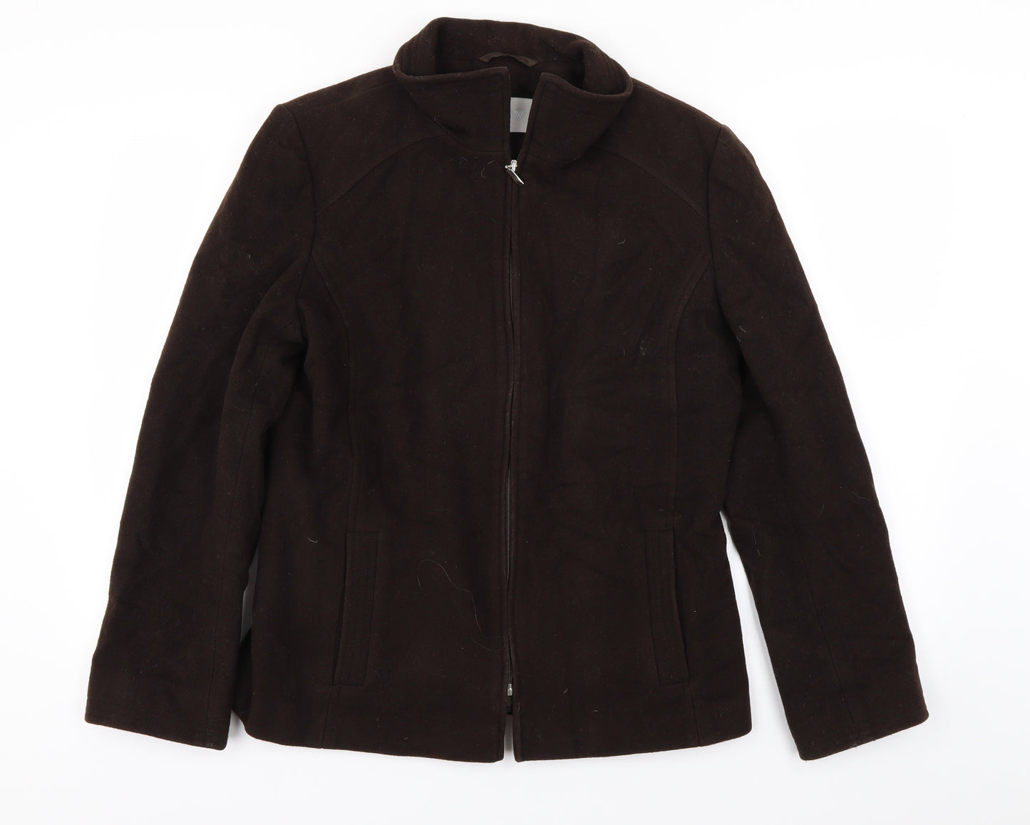 JWF Womens Brown   Jacket Coat Size 12