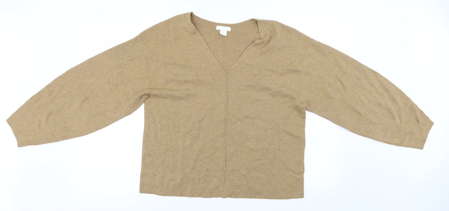 H&M Womens Beige   Pullover Jumper Size S