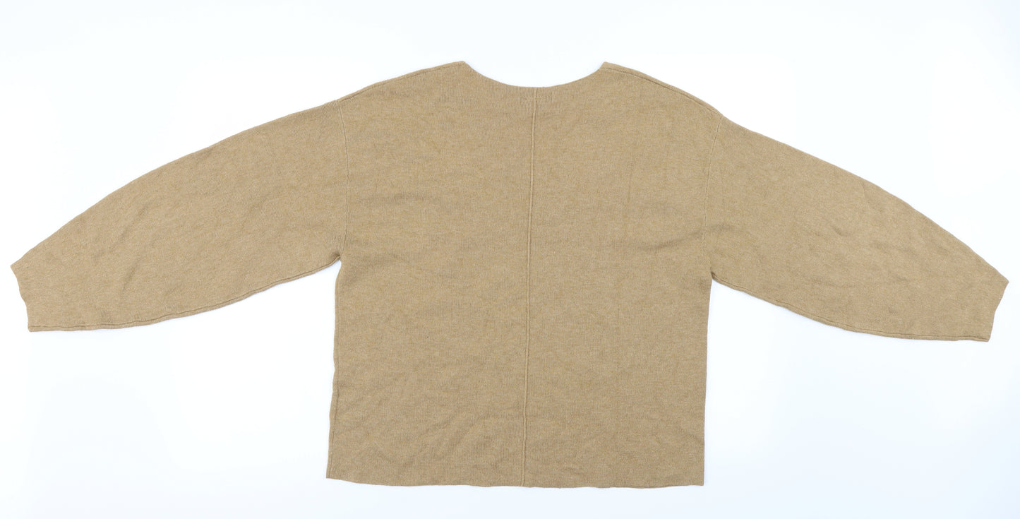 H&M Womens Beige   Pullover Jumper Size S