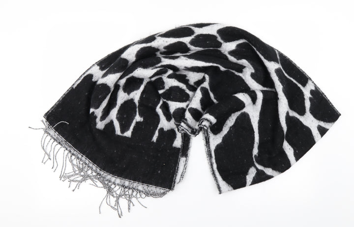TU Womens Black Animal Print Scarf