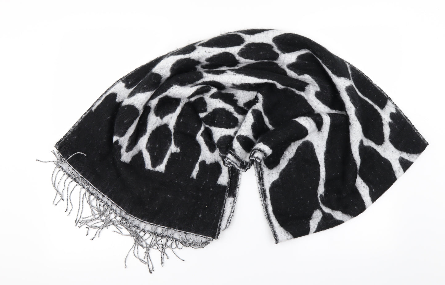 TU Womens Black Animal Print   Scarf