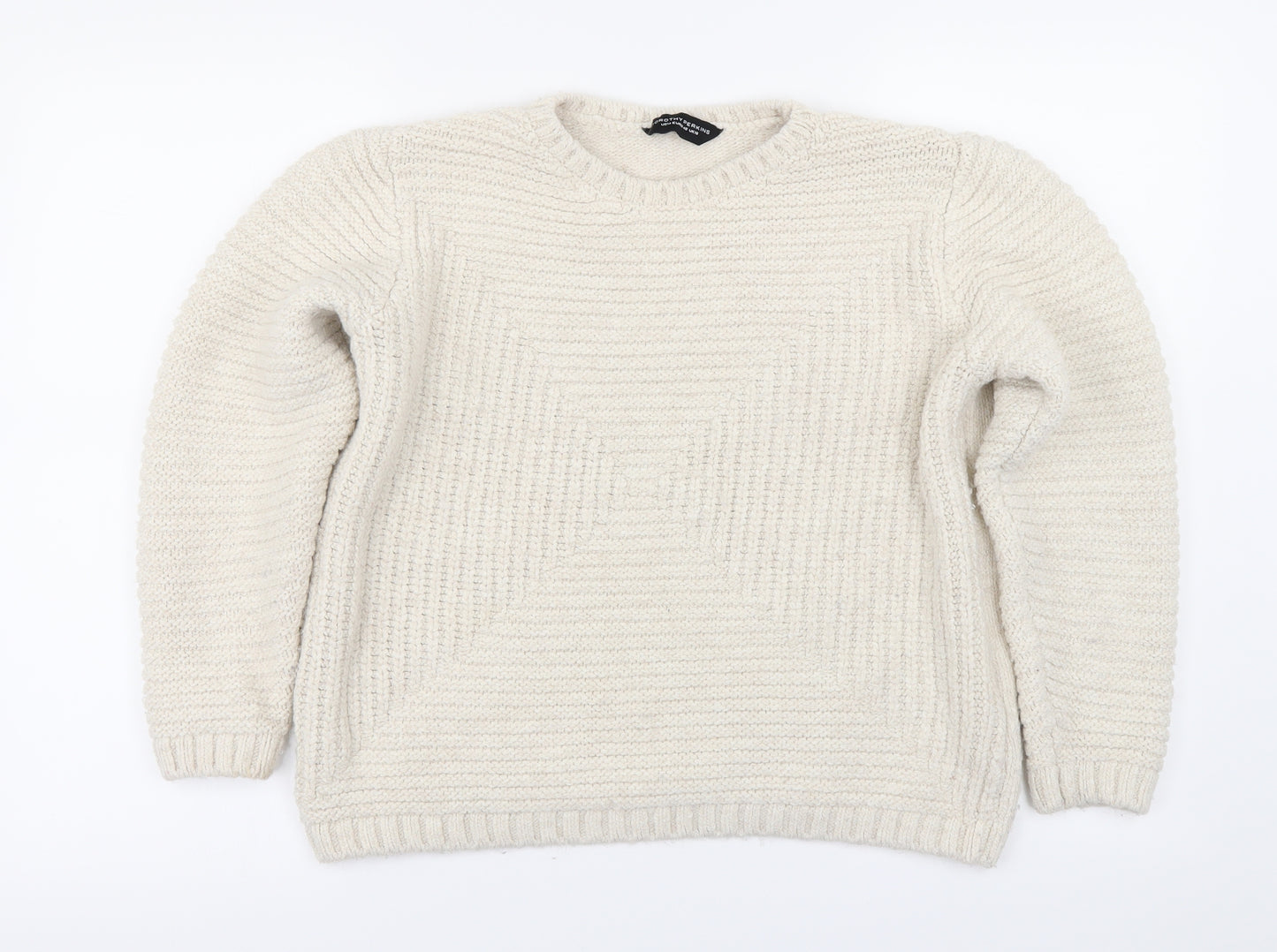 Dorothy Perkins Womens Ivory   Pullover Jumper Size 18
