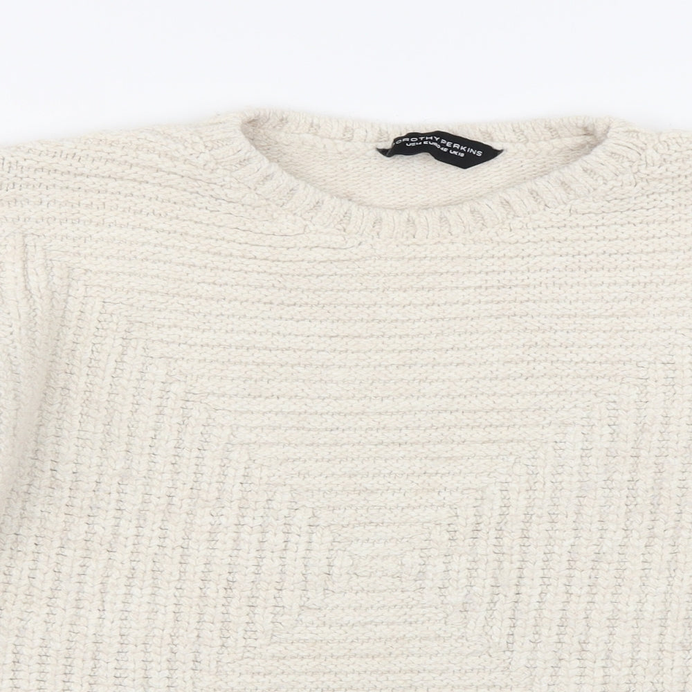 Dorothy Perkins Womens Ivory   Pullover Jumper Size 18