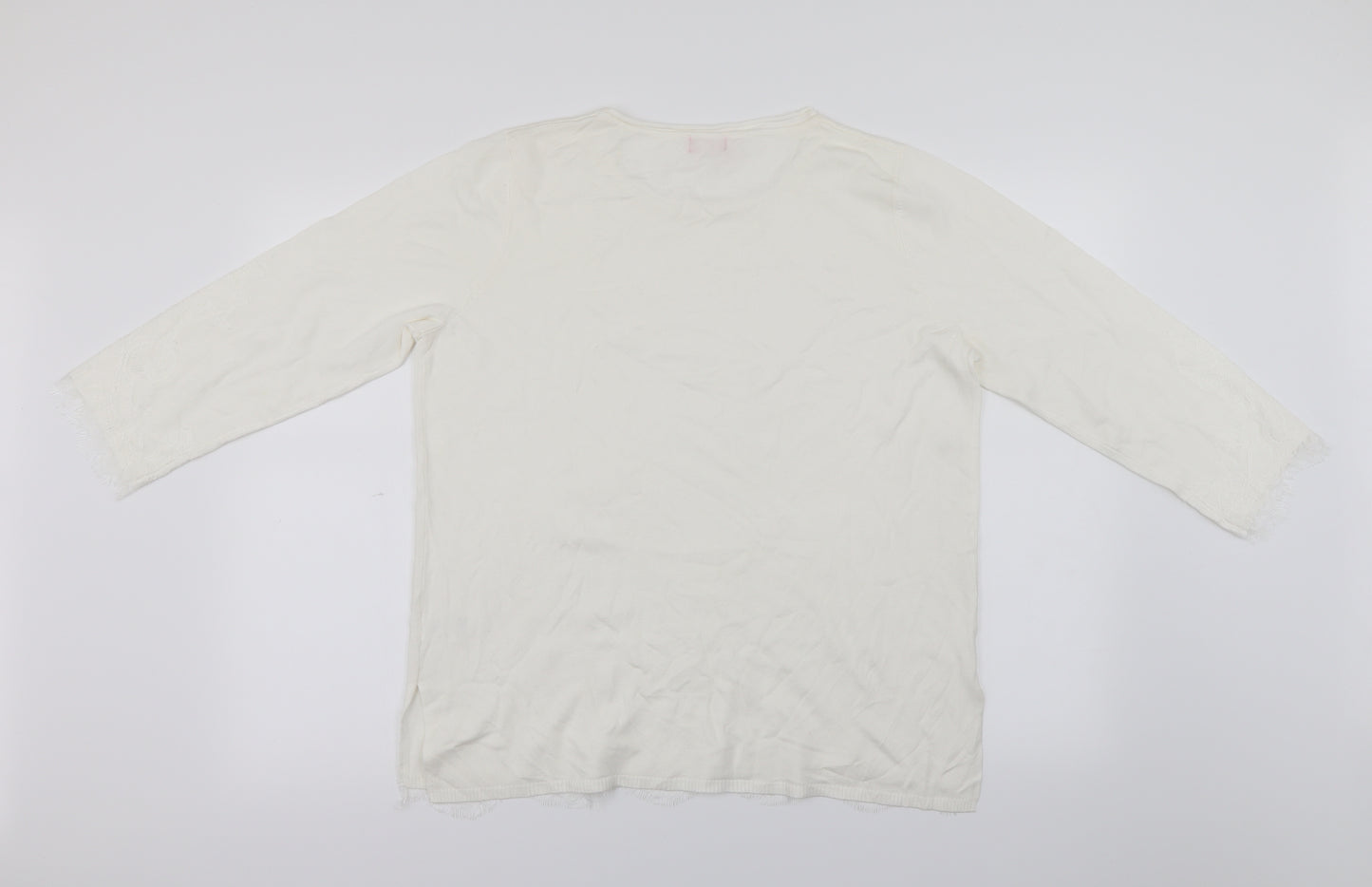 Together Womens Ivory   Pullover Jumper Size 14