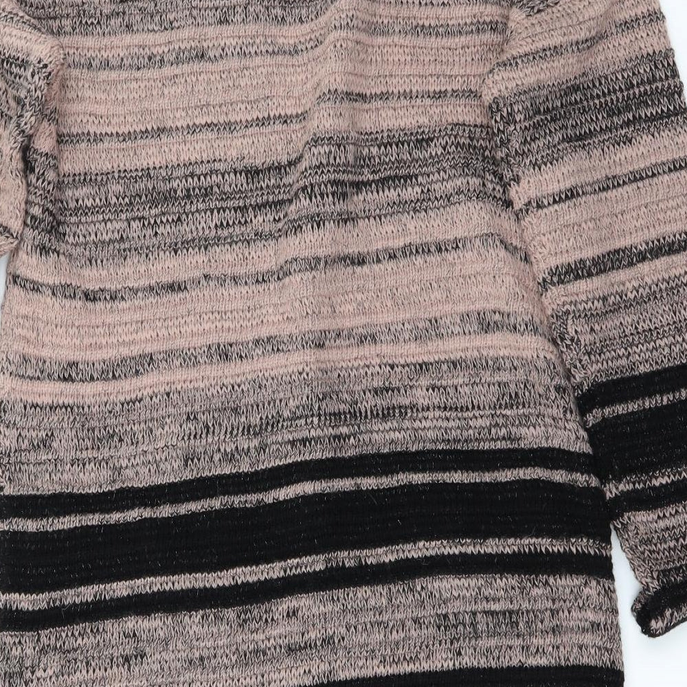 NEXT Womens Pink Striped  Cardigan Jumper Size 10