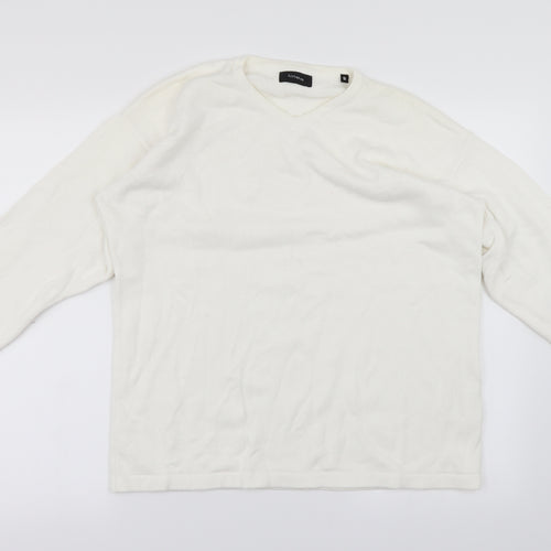 Linea Womens White   Pullover Jumper Size S