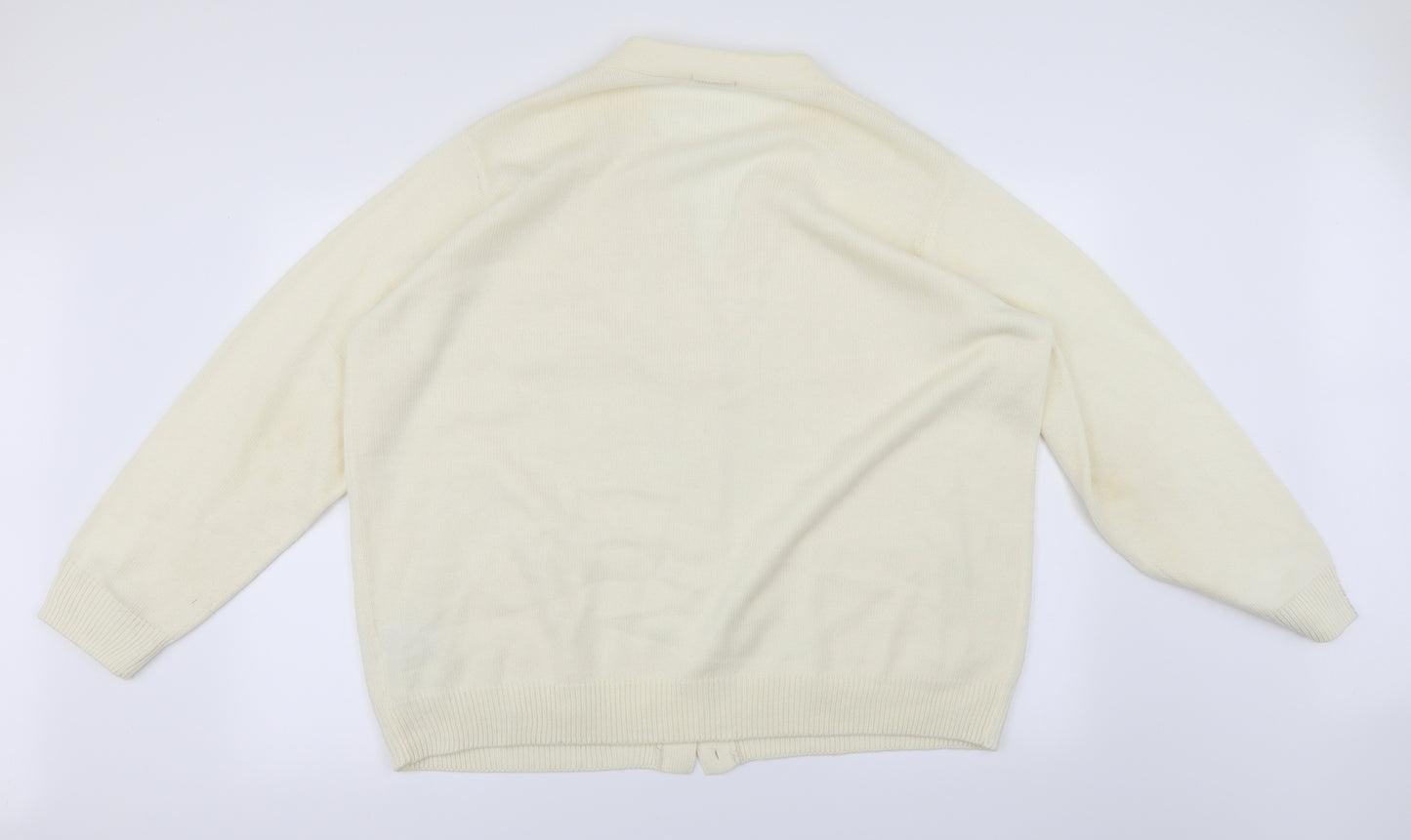 Damart Womens Ivory   Cardigan Jumper Size 26