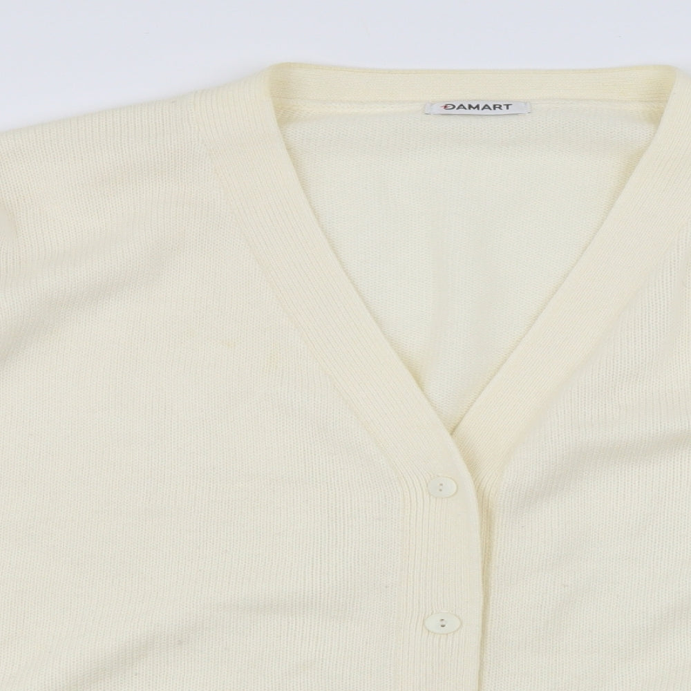 Damart Womens Ivory   Cardigan Jumper Size 26