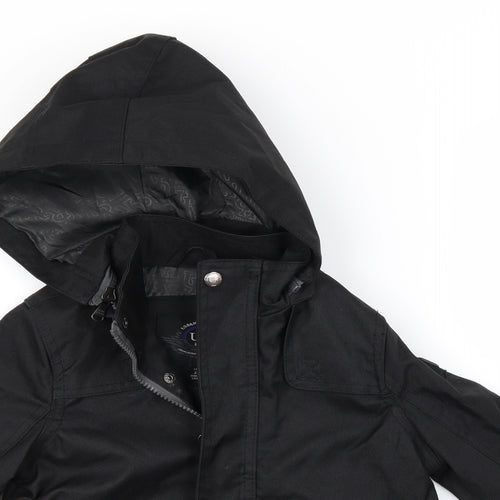 Preworn Boys Black   Jacket Coat Size 3 Years