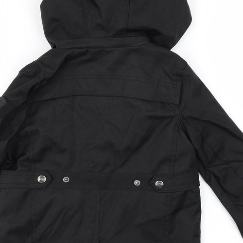 Preworn Boys Black   Jacket Coat Size 3 Years