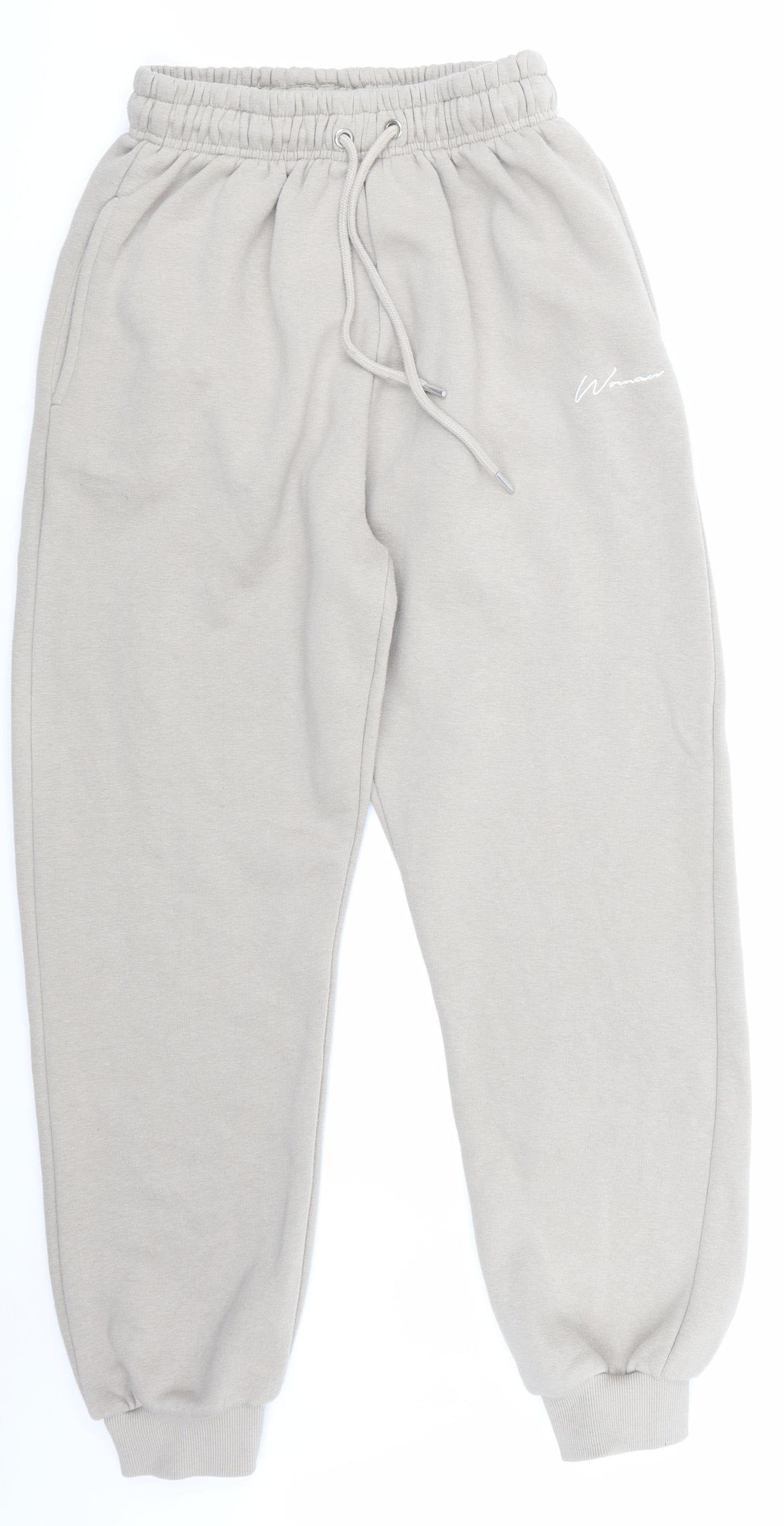 Boohoo Womens Beige   Jogger Trousers Size M