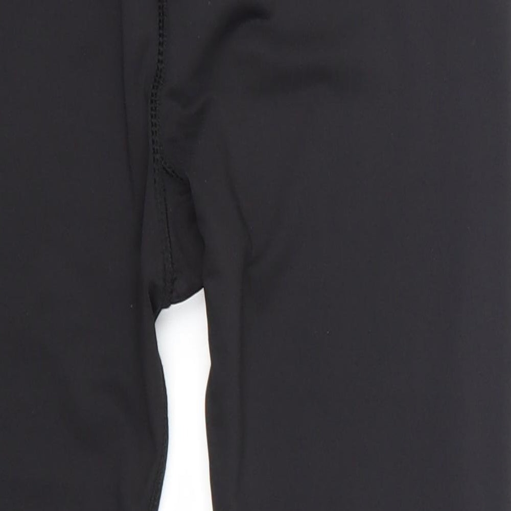 workout Womens Black   Cropped Leggings Size 10