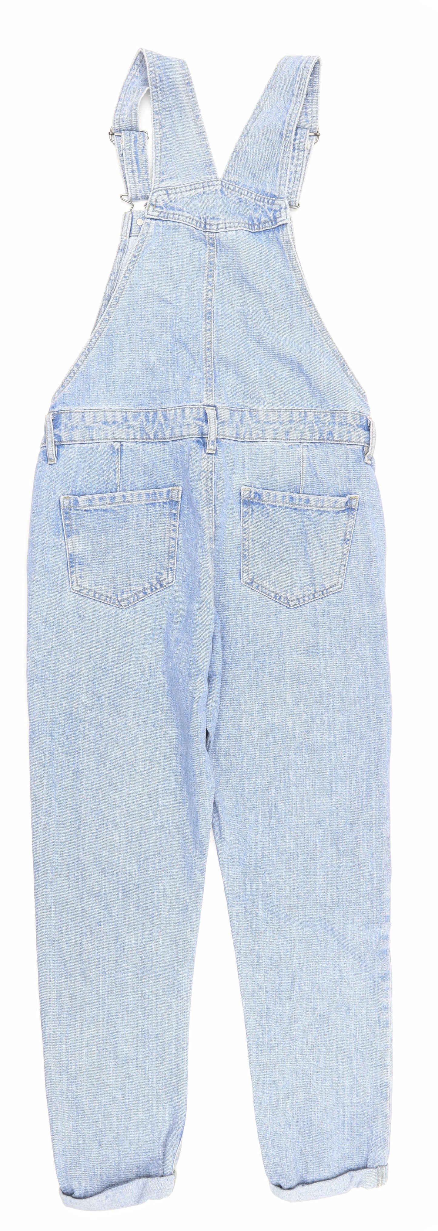 F&F Womens Blue  Denim Dungaree One-Piece Size 10