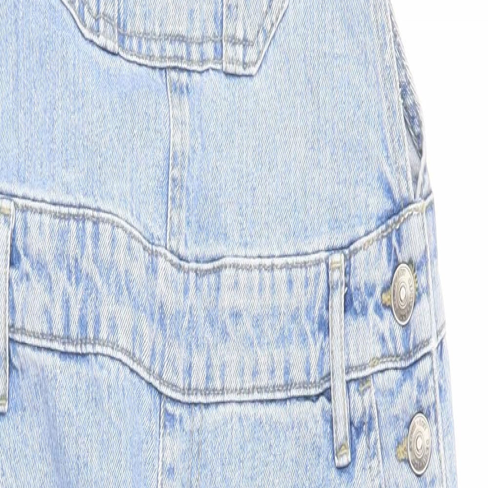 F&F Womens Blue  Denim Dungaree One-Piece Size 10