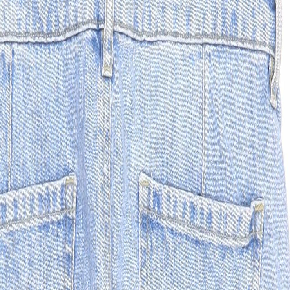 F&F Womens Blue  Denim Dungaree One-Piece Size 10
