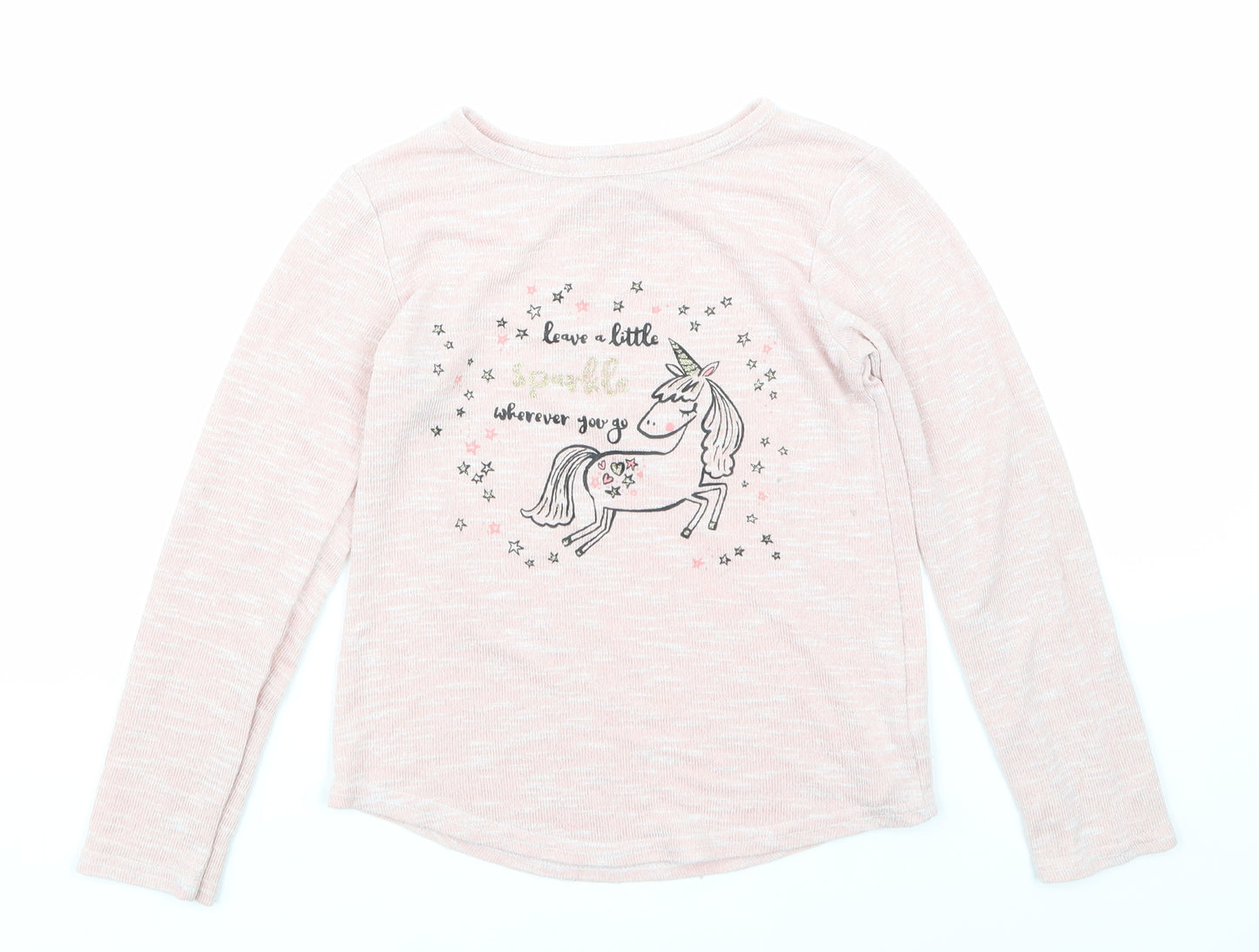 Primark Girls Pink   Basic T-Shirt Size 6-7 Years