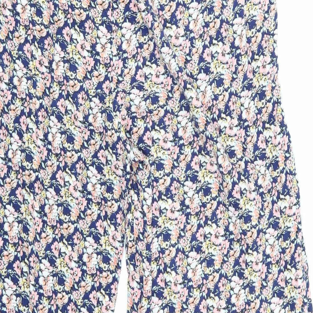 newlook Womens Blue Floral  Trousers  Size 18