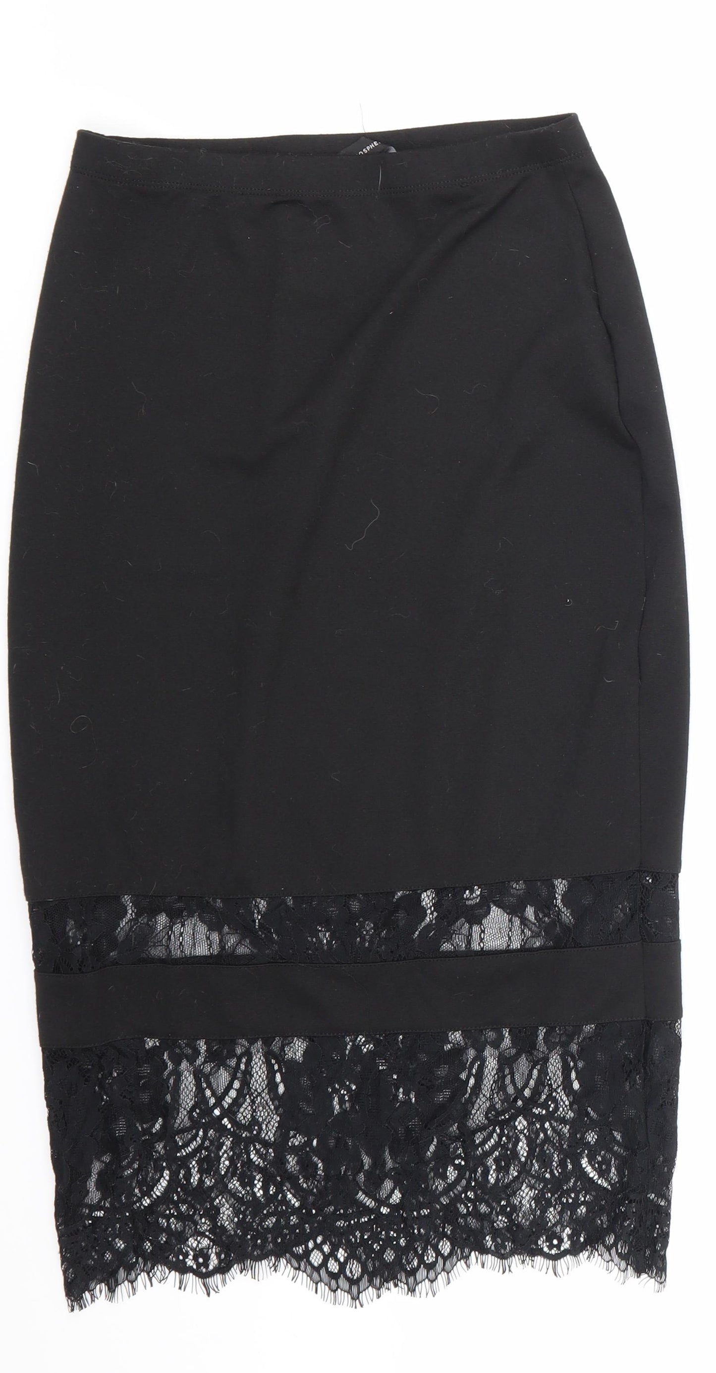 Primark Womens Black   Straight & Pencil Skirt Size 8