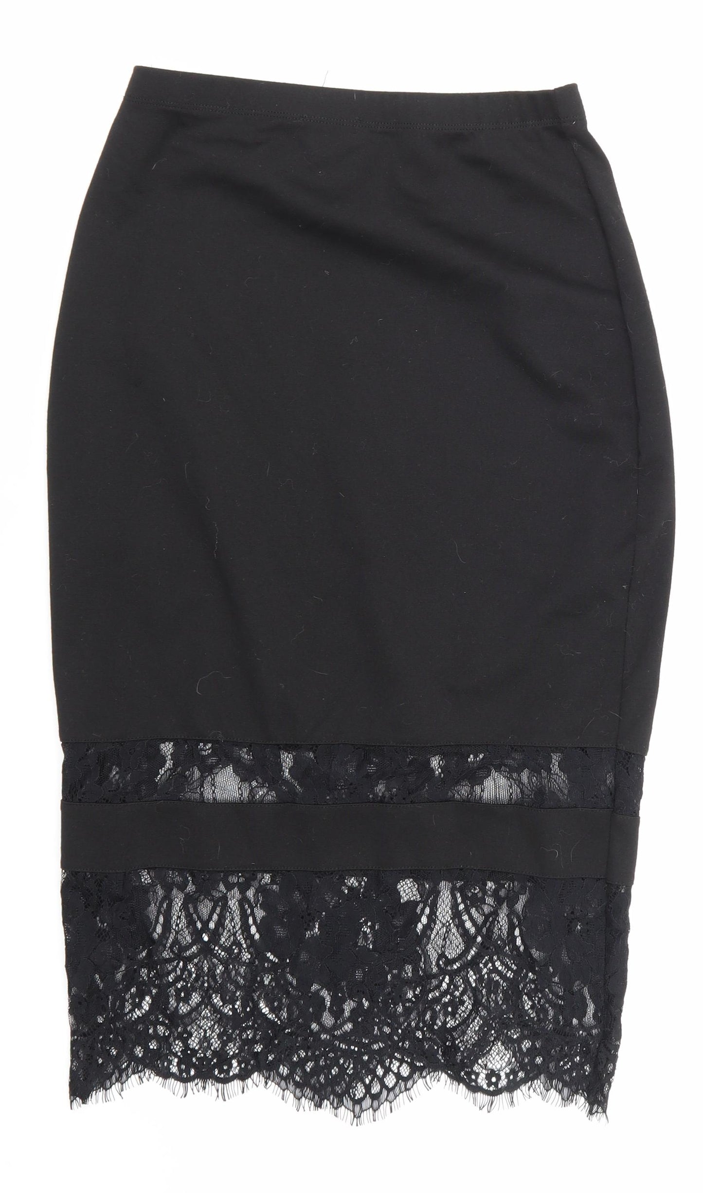 Primark Womens Black   Straight & Pencil Skirt Size 8