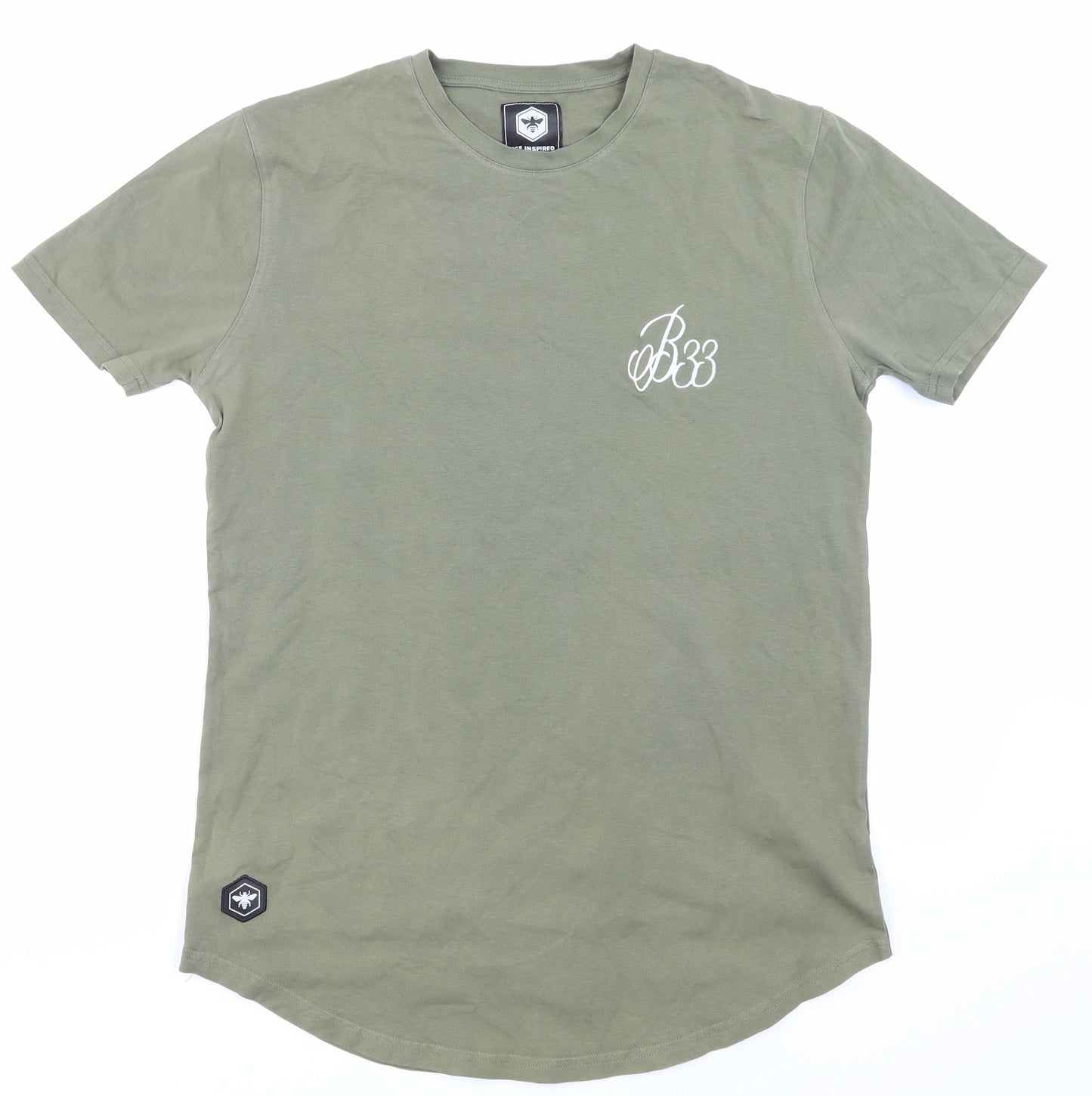 Bee Inspired  Mens Green    T-Shirt Size M