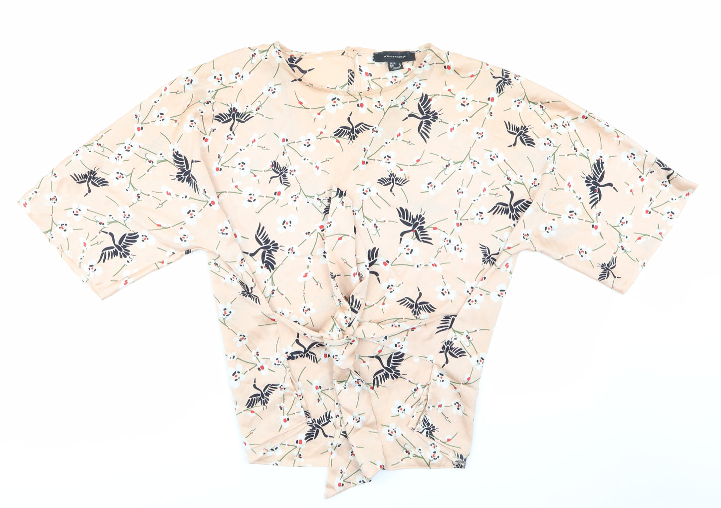 Primark Womens Pink Floral  Basic T-Shirt Size 10