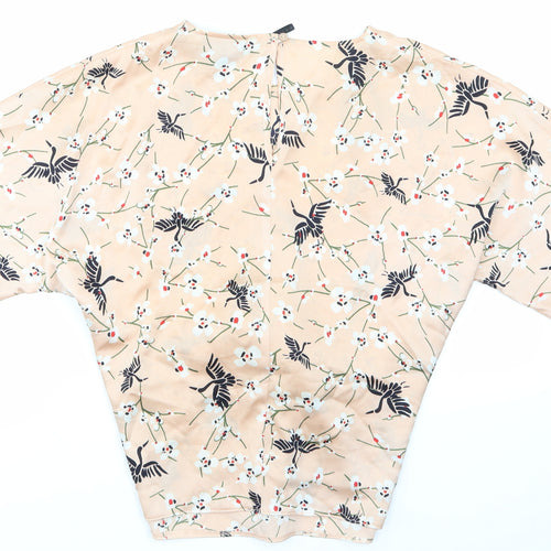 Primark Womens Pink Floral  Basic T-Shirt Size 10