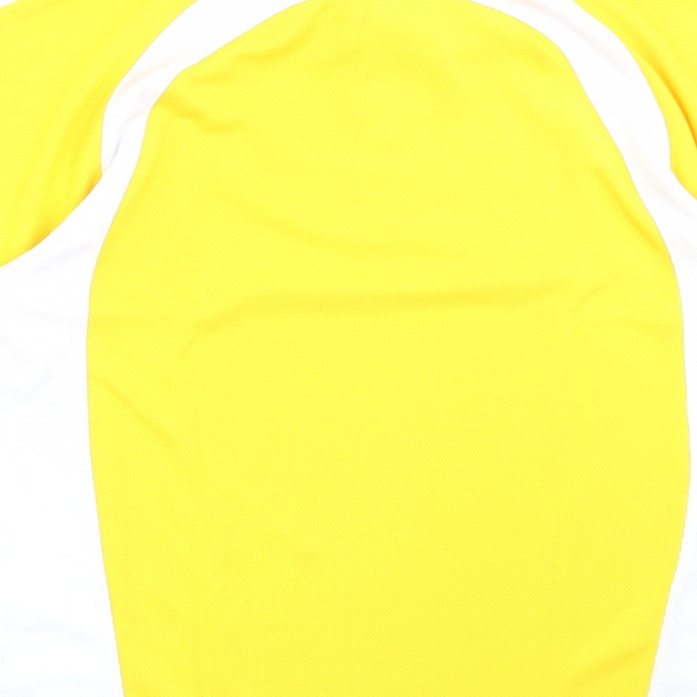 AKOA Mens Yellow    Polo Size S