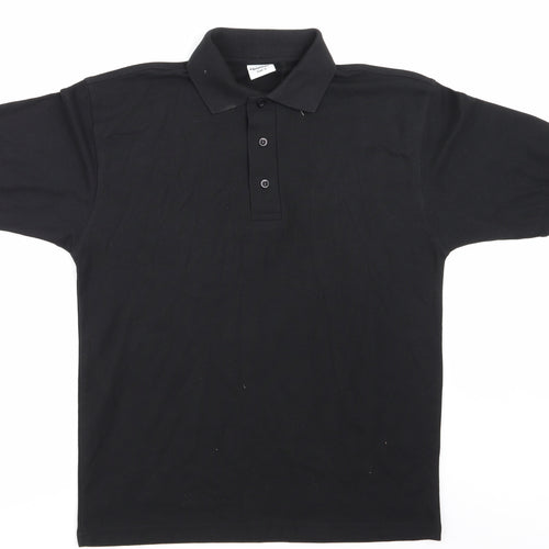 Banner Mens Black    Polo Size S