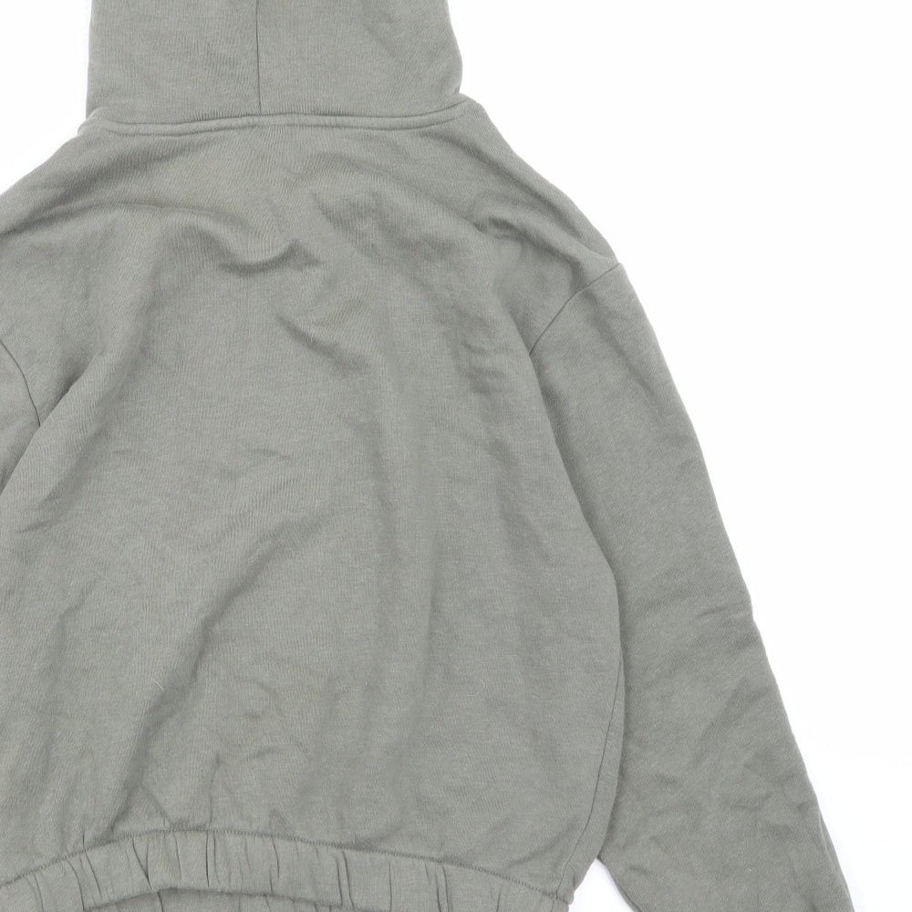 H&M Girls Green   Pullover Hoodie Size 14 Years