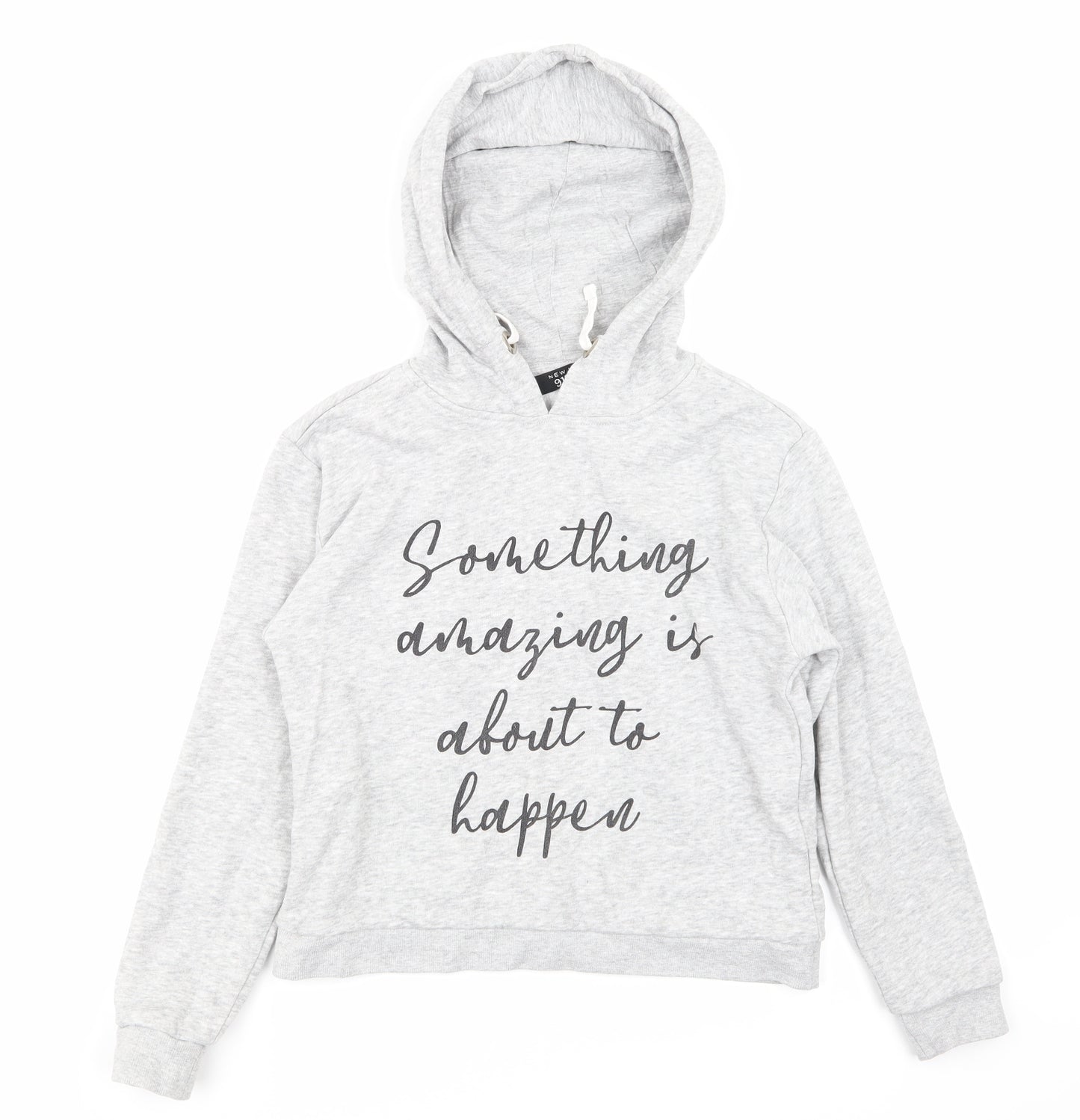 NEWLOOK Girls Grey   Pullover Hoodie Size 10-11 Years