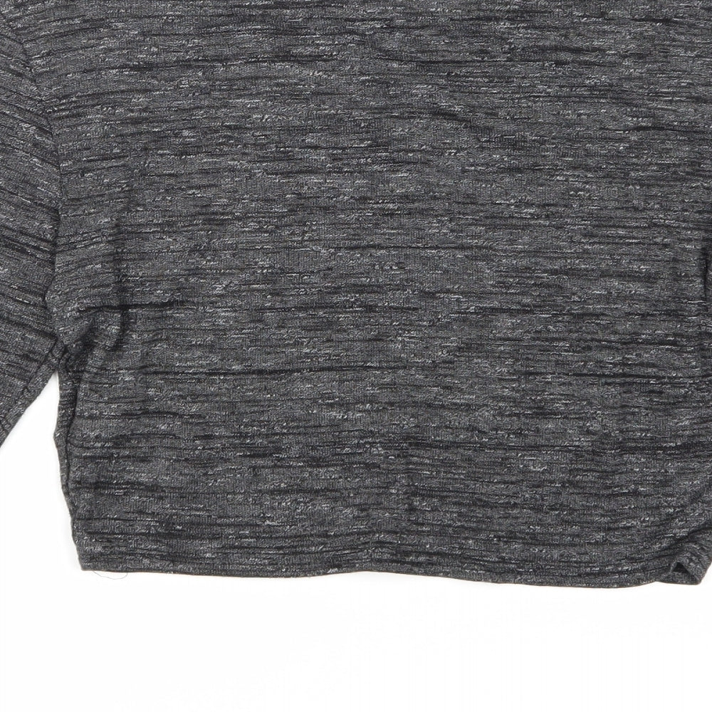 NEWLOOK Womens Grey   Cropped T-Shirt Size 12