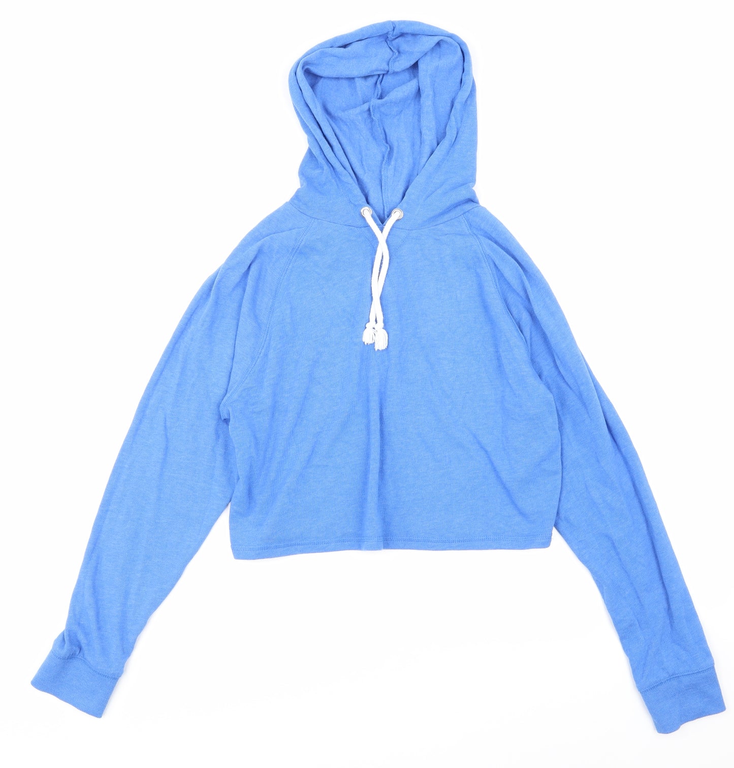 H&M Womens Blue   Pullover Hoodie Size S  - CROPPED