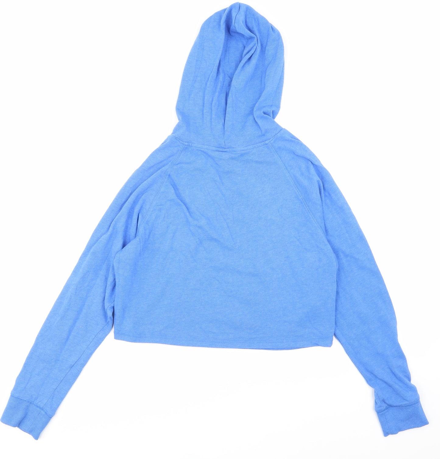 H&M Womens Blue   Pullover Hoodie Size S  - CROPPED