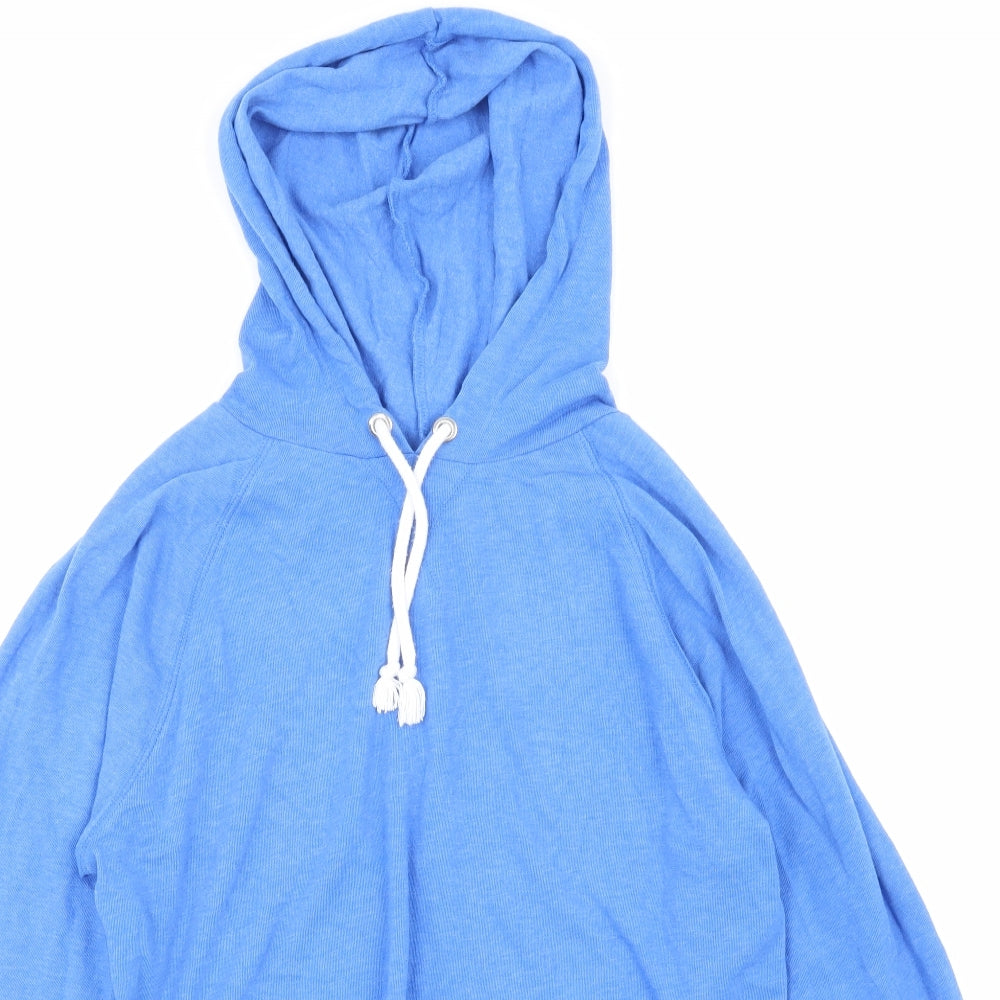 H&M Womens Blue   Pullover Hoodie Size S  - CROPPED