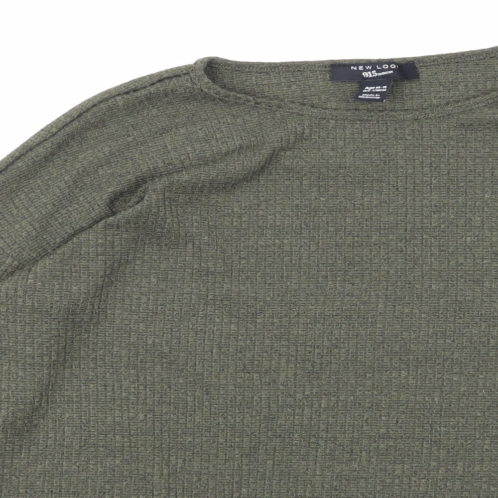 NEWLOOK Girls Green   Basic T-Shirt Size 14-15 Years