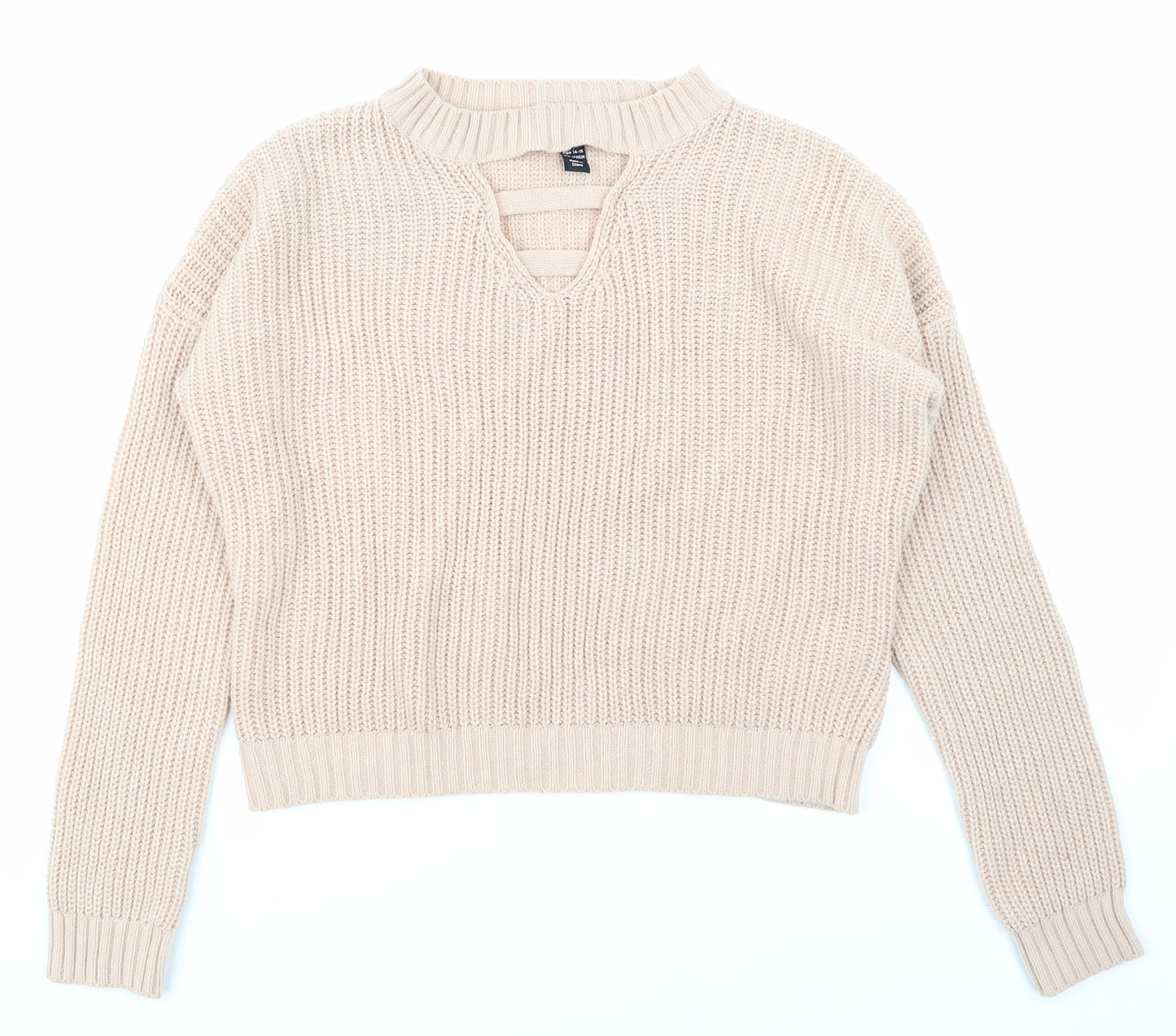 NEWLOOK Girls Pink   Pullover Jumper Size 14-15 Years