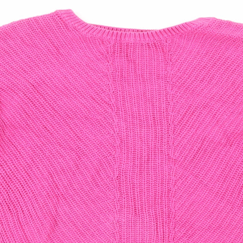 Girlswear Girls Pink Houndstooth  Pullover Jumper Size 10 Years