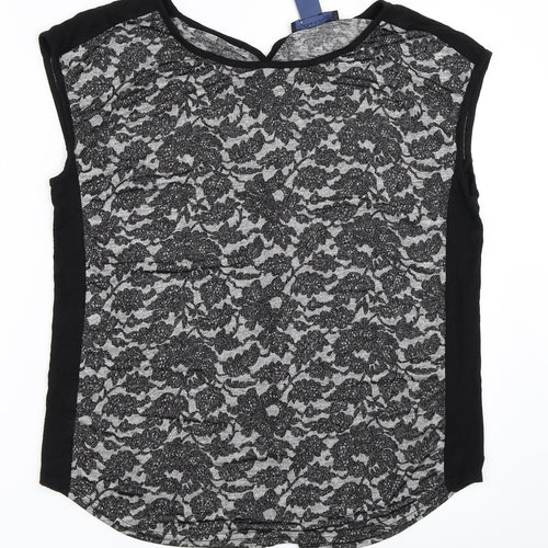 Oasis Womens Black   Basic Blouse Size M