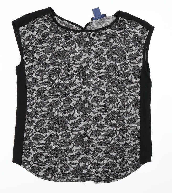Oasis Womens Black   Basic Blouse Size M
