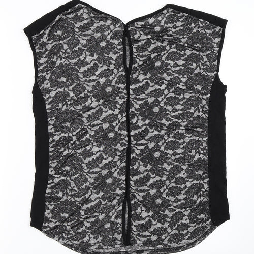 Oasis Womens Black   Basic Blouse Size M