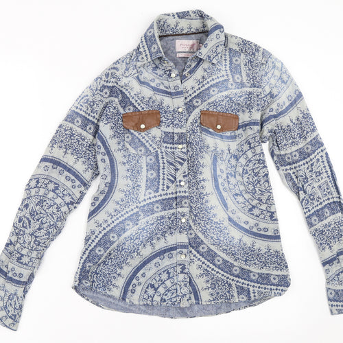 Poggio Woman Womens Blue   Basic Blouse Size 36