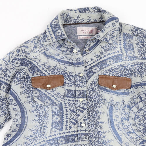 Poggio Woman Womens Blue   Basic Blouse Size 36