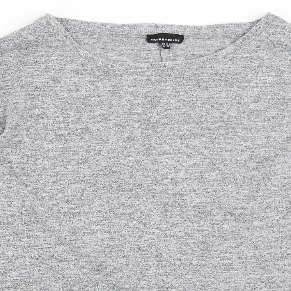 Warehouse Womens Grey   Pullover Jumper Size 12